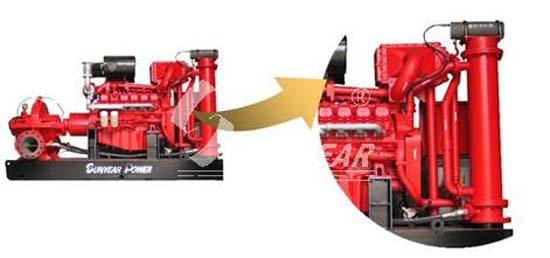 柴油机消防水泵冷却系统