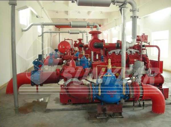泰山（南沙）项目的智能柴油机水泵组及恒扬程/止回阀并联系统