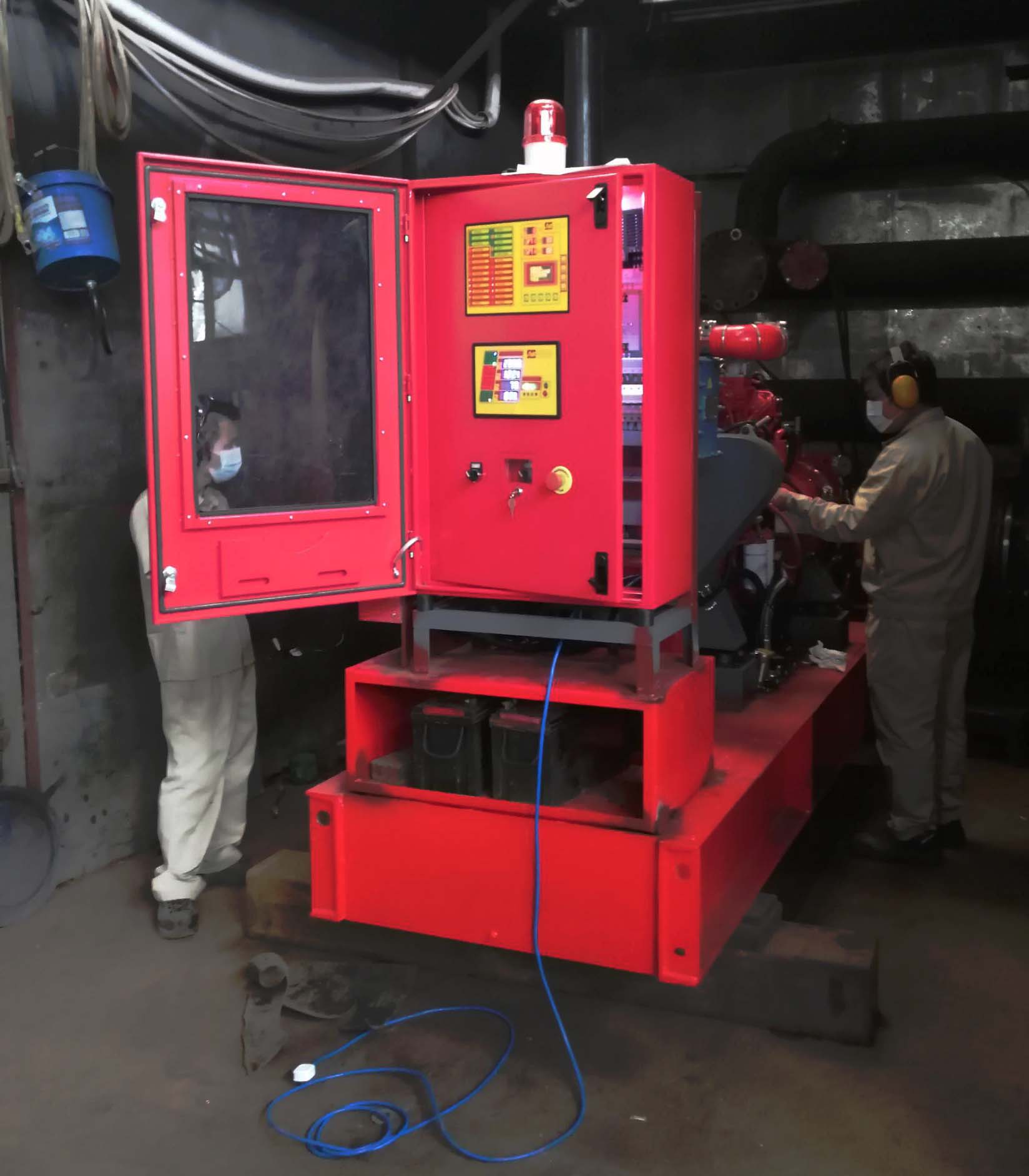 消防柴油机水泵组测试