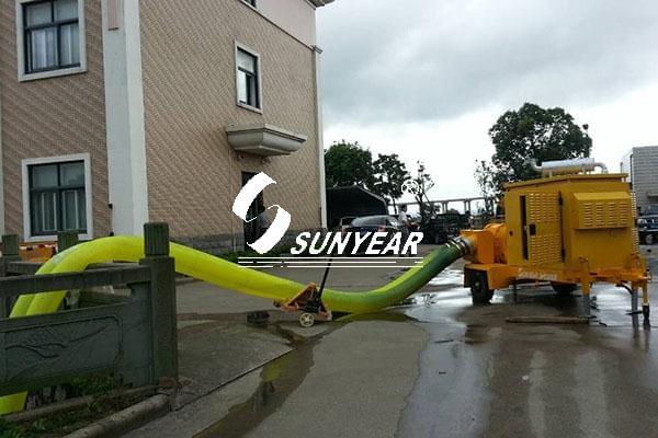 三业科技大流量抢险抽水泵车顺利通过客户验收
