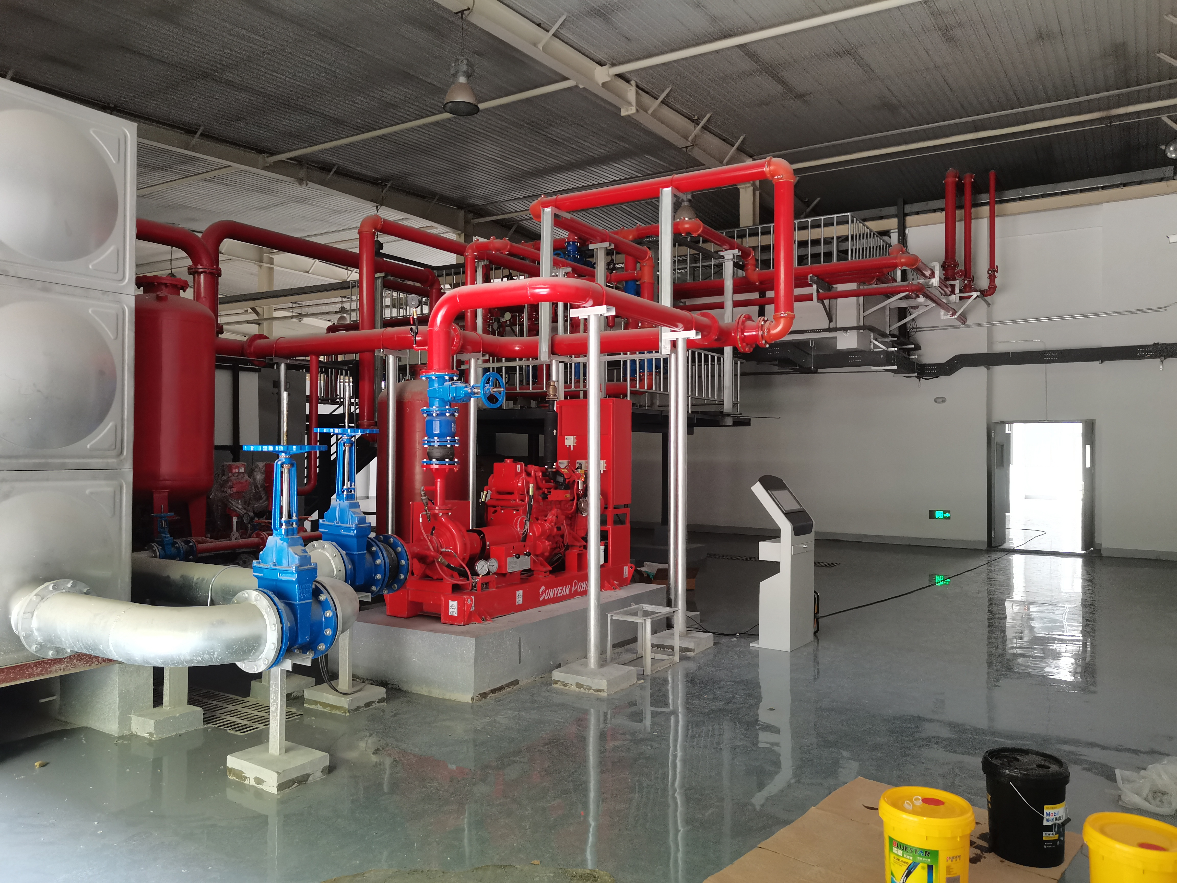 智能柴油机消防水泵在天津消防研究所测试应用